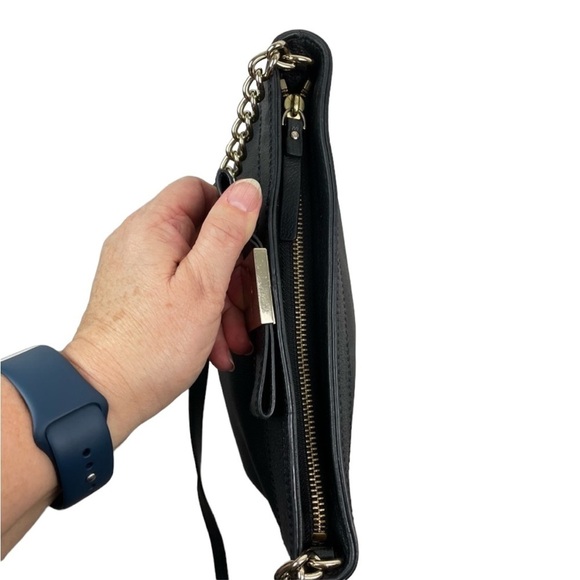 KATE SPADE Black Leather Chain Leather Strap Shoulder Bag - Picture 7 of 10